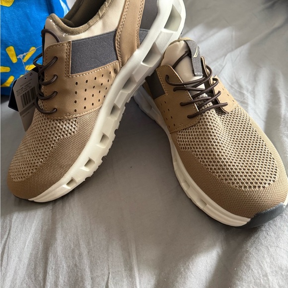 Nautica Men's Brown Mesh Sneakers - Picture 2 of 4